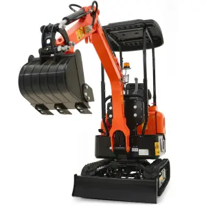 13.5 HP 1 Ton B&S Engine Mini Excavator with 2600 lbf Digging Force