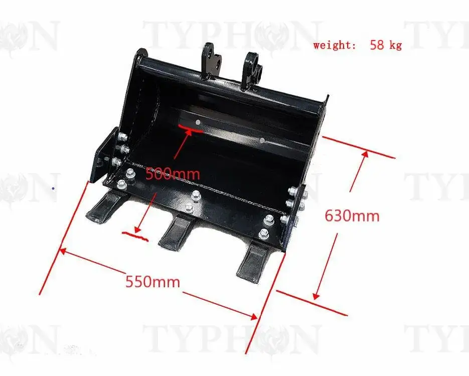 TERROR X2 550mm Teeth Bucket Set