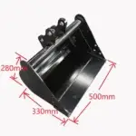 TYPHON 500mm Plain Mud Bucket Set