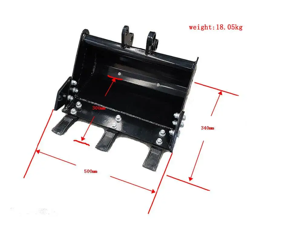 Mini Excavator 500mm Teeth Bucket
