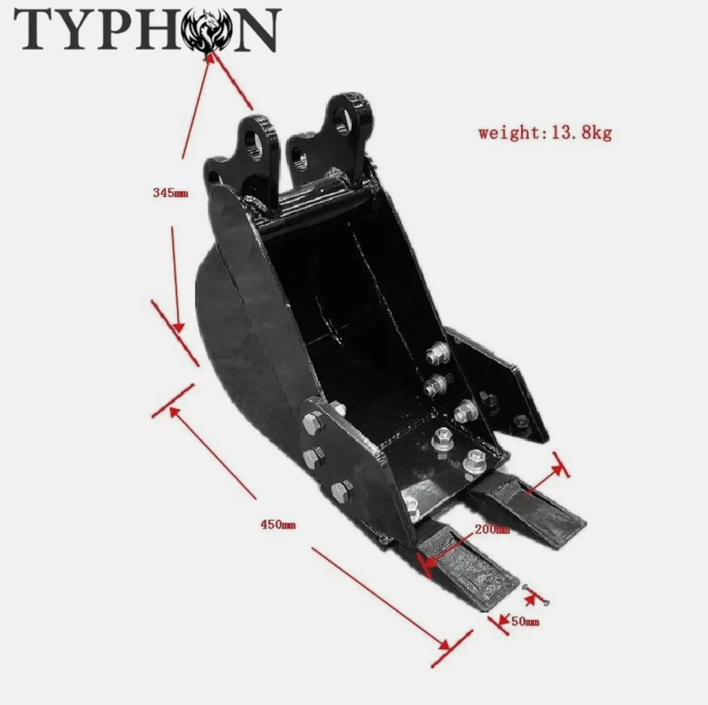 Mini Excavator 5-in-1 Attachment Kit