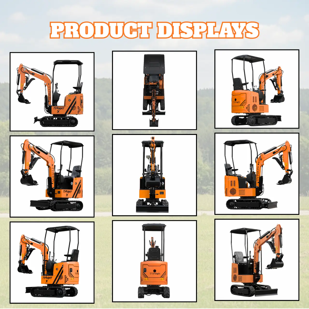 Typhon Tyrant X 1 Ton Mini Excavator