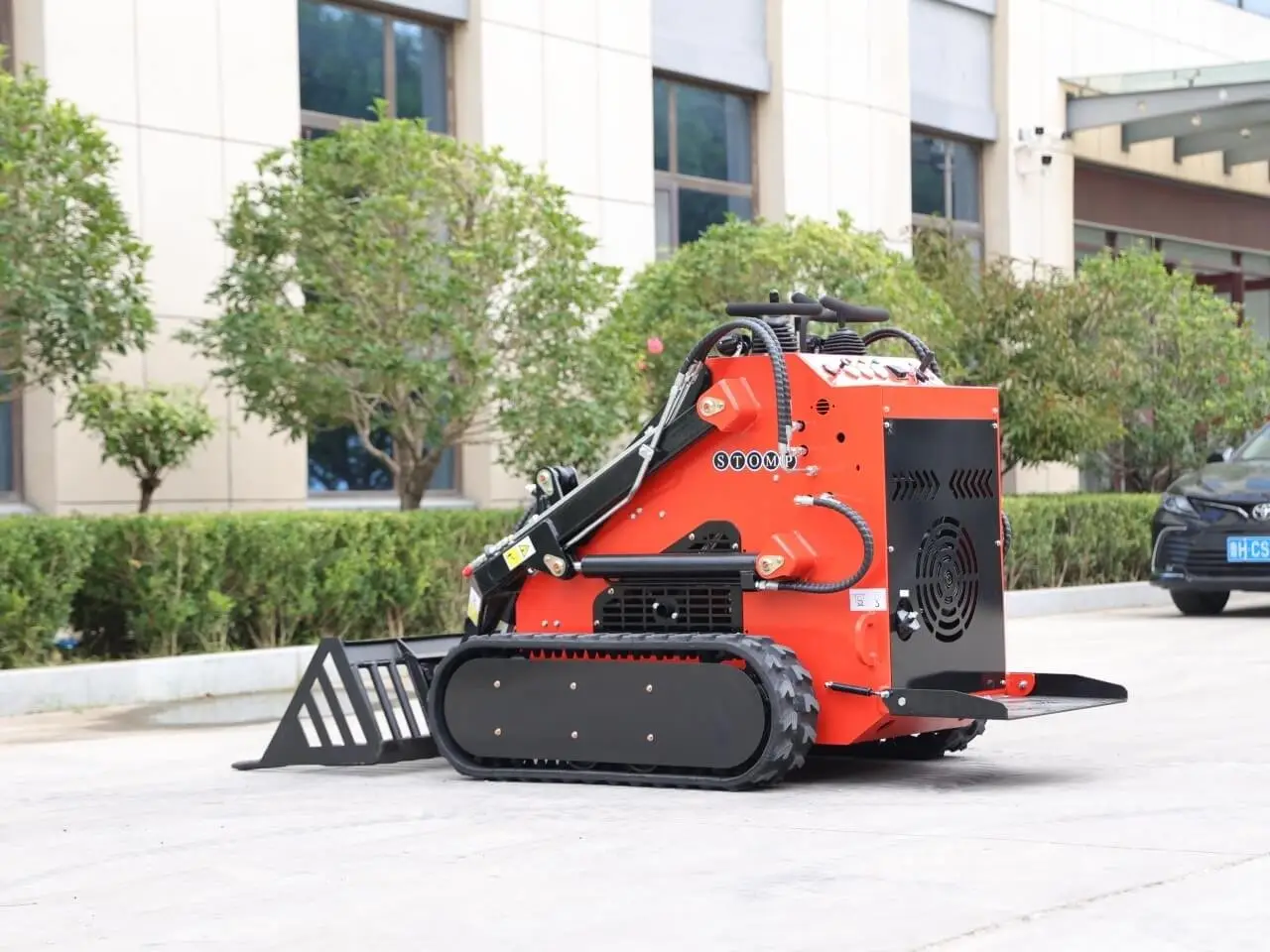 Skid Steer Rock Bucket Attachment