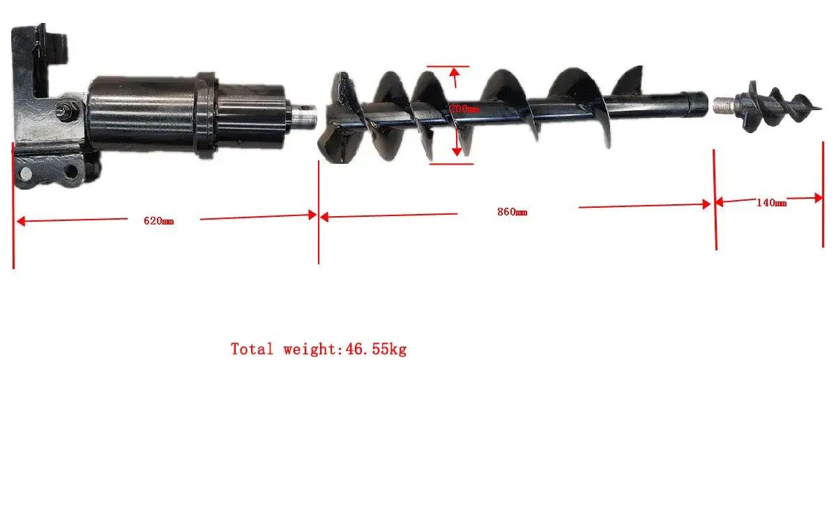 TYPHON Mini Excavator Auger Drill