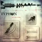 TYPHON Mini Excavator Auger Drill