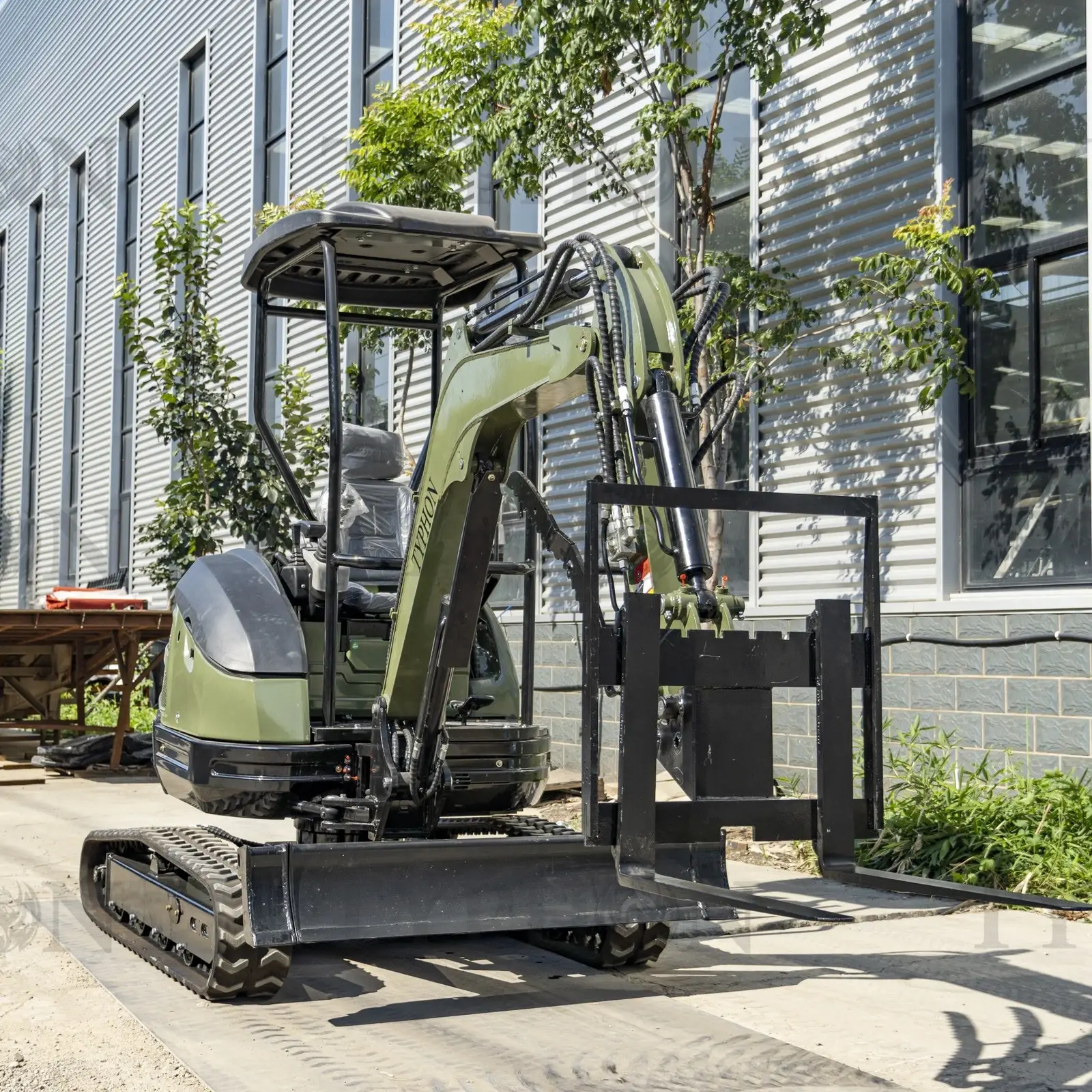 Mini Excavator Pallet Fork Attachment