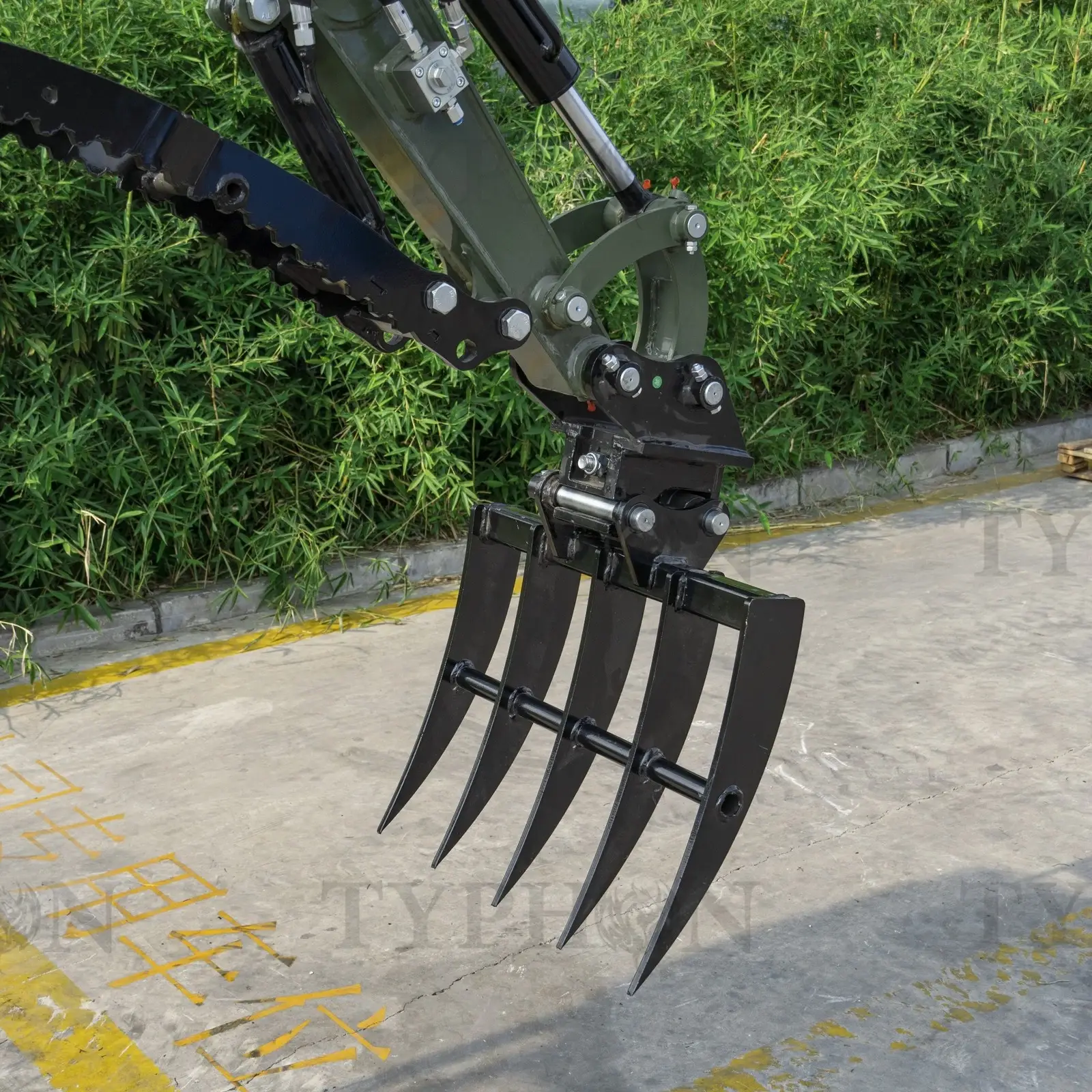 Mini Excavator Compact Rake Attachment