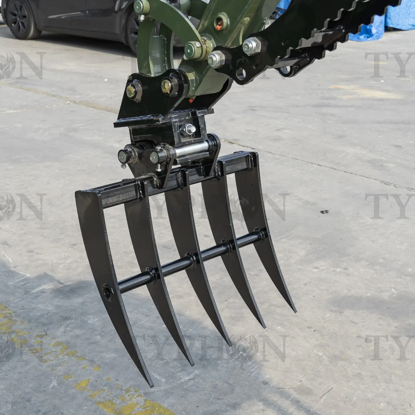 Mini Excavator Compact Rake Attachment