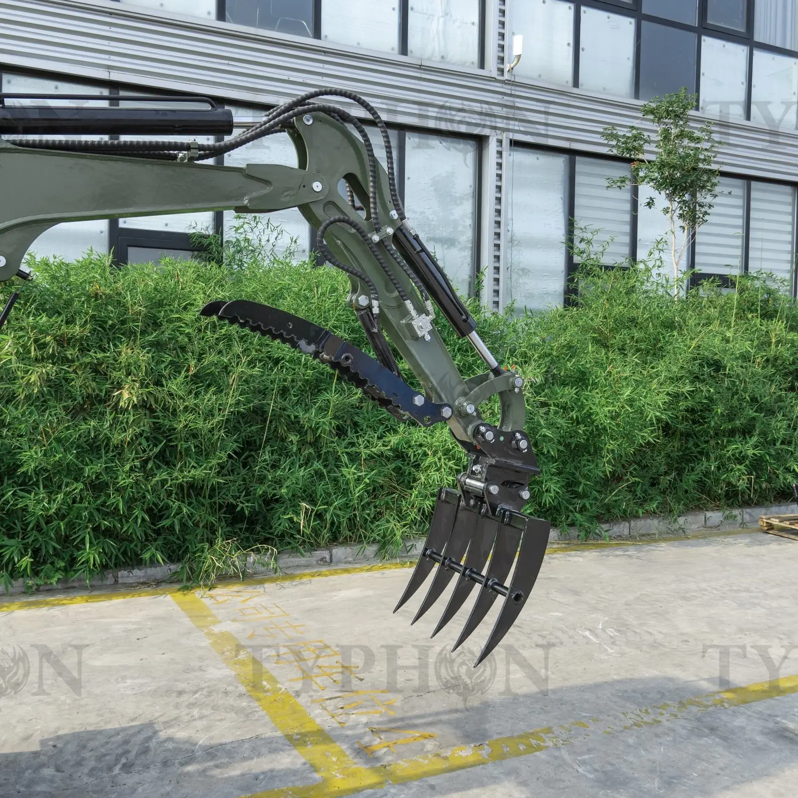 Mini Excavator Compact Rake Attachment