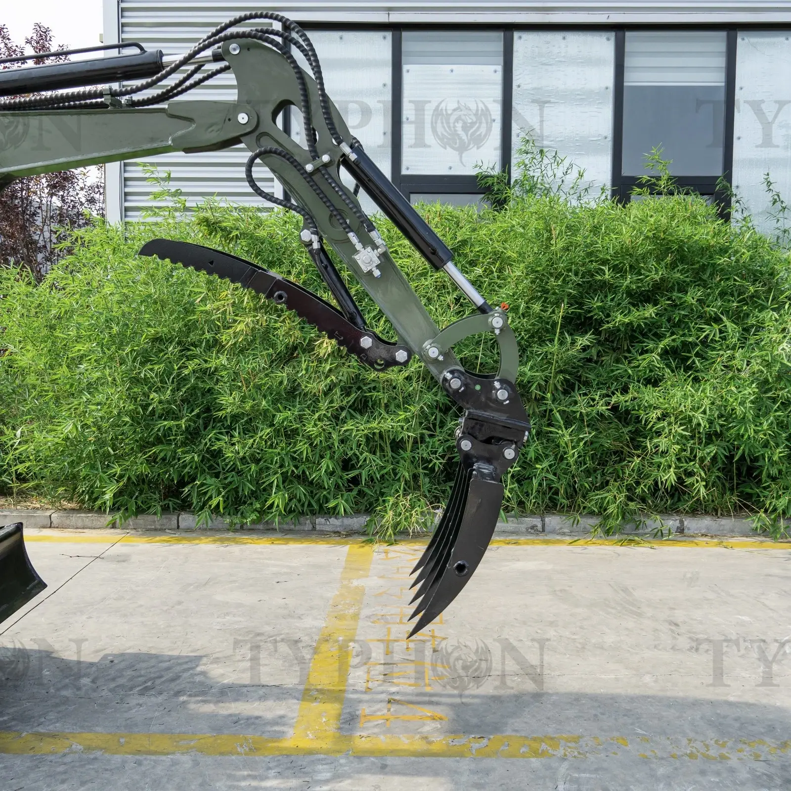 Mini Excavator Compact Rake Attachment