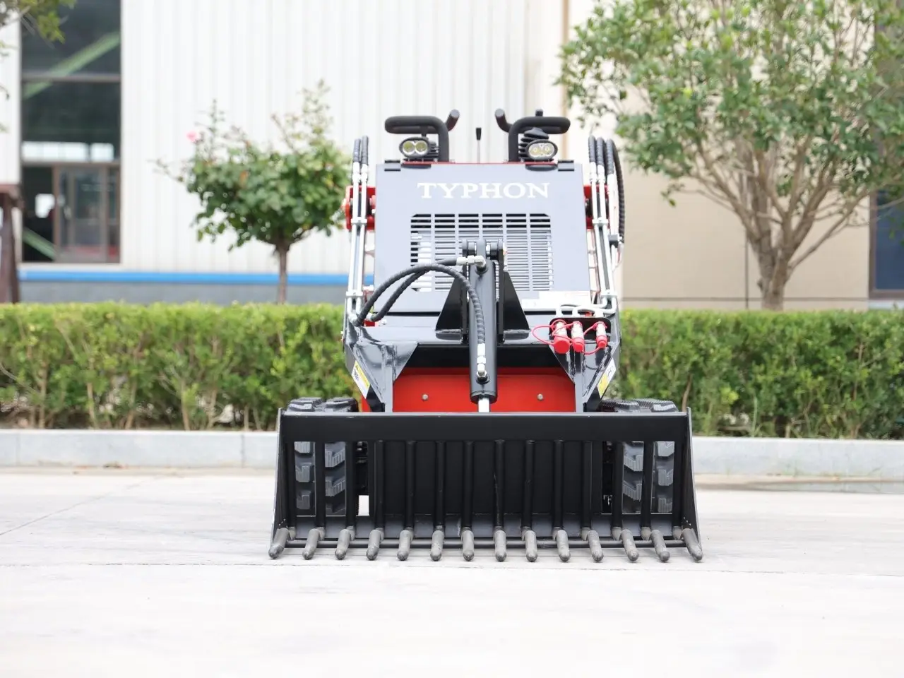 Skid Steer Rock Bucket Attachment