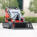 Skid Steer Rock Bucket Attachment