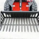 Skid Steer Rock Bucket Attachment