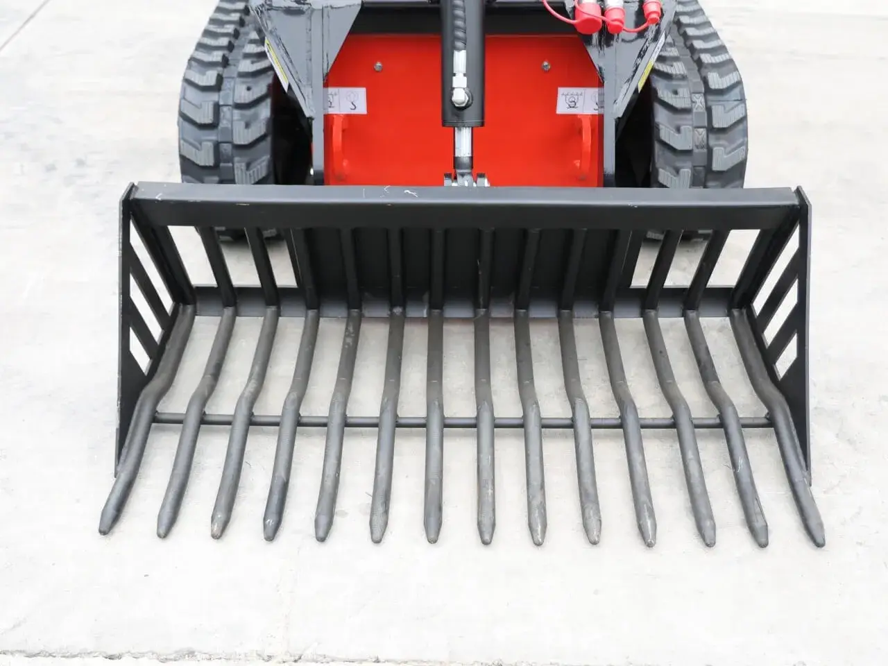Skid Steer Rock Bucket Attachment