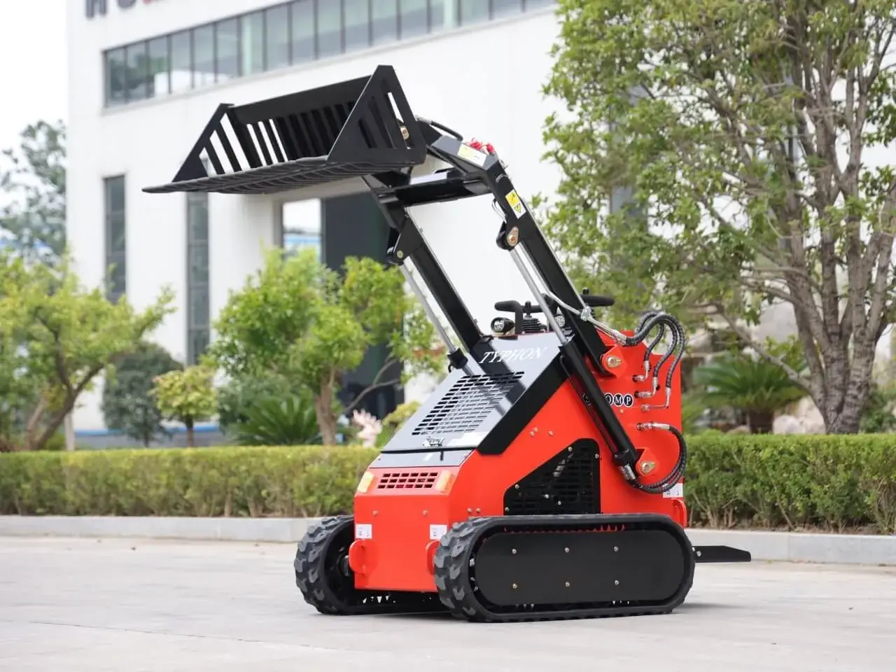 Skid Steer Rock Bucket Attachment
