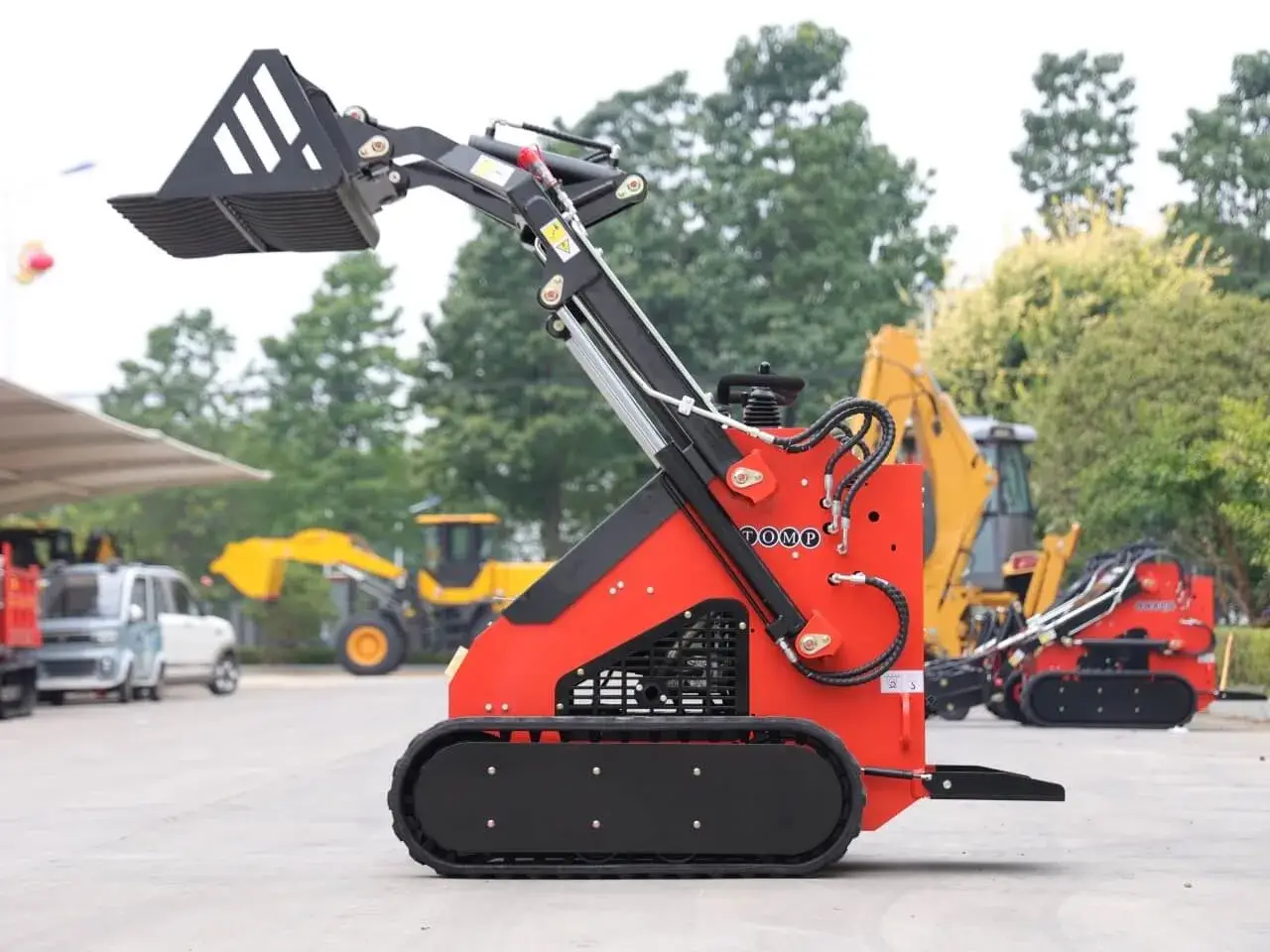 Skid Steer Rock Bucket Attachment