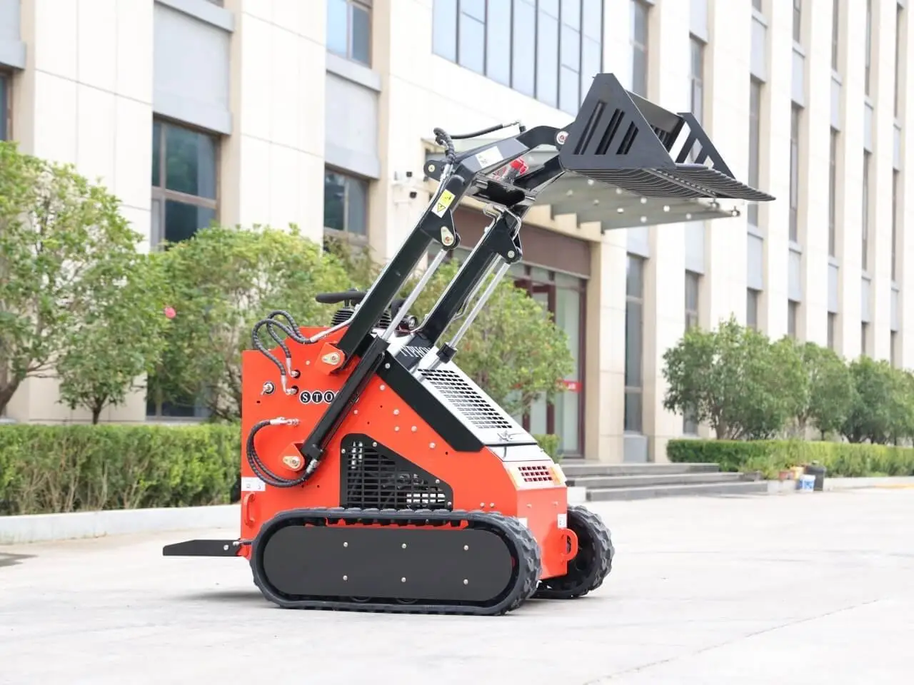 Skid Steer Rock Bucket Attachment