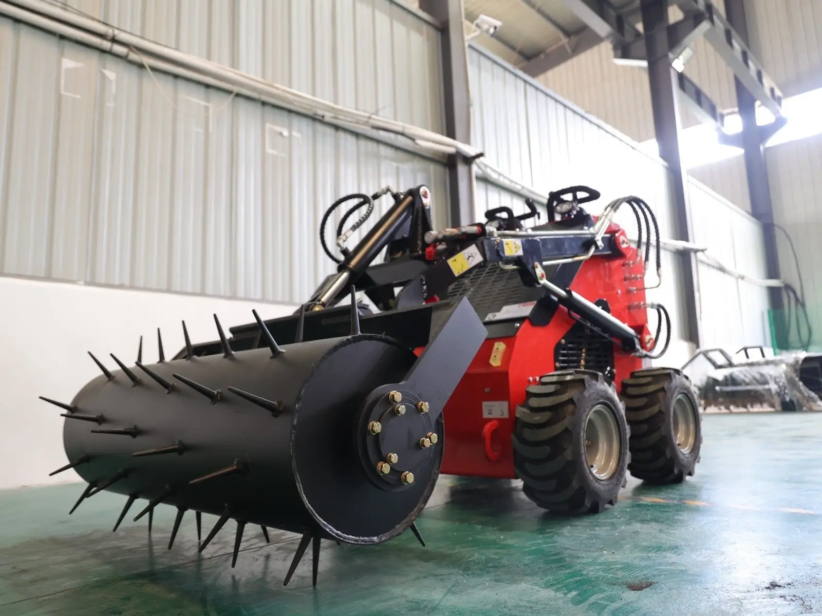 Skid Steer Lawn Scarifier Attachment