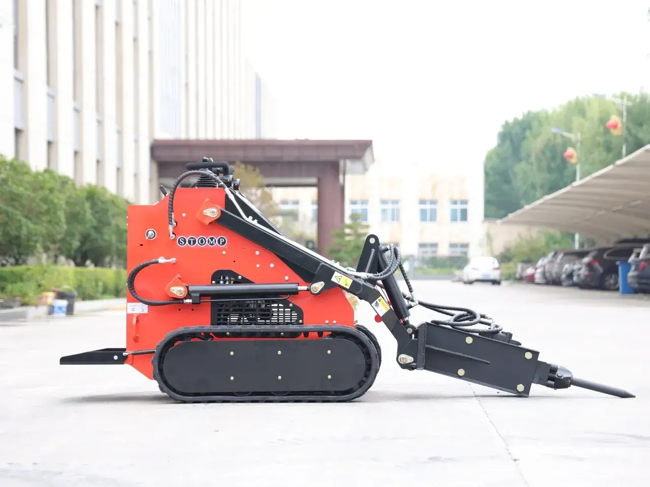 Skid Steer Hydraulic Hammer Attachment