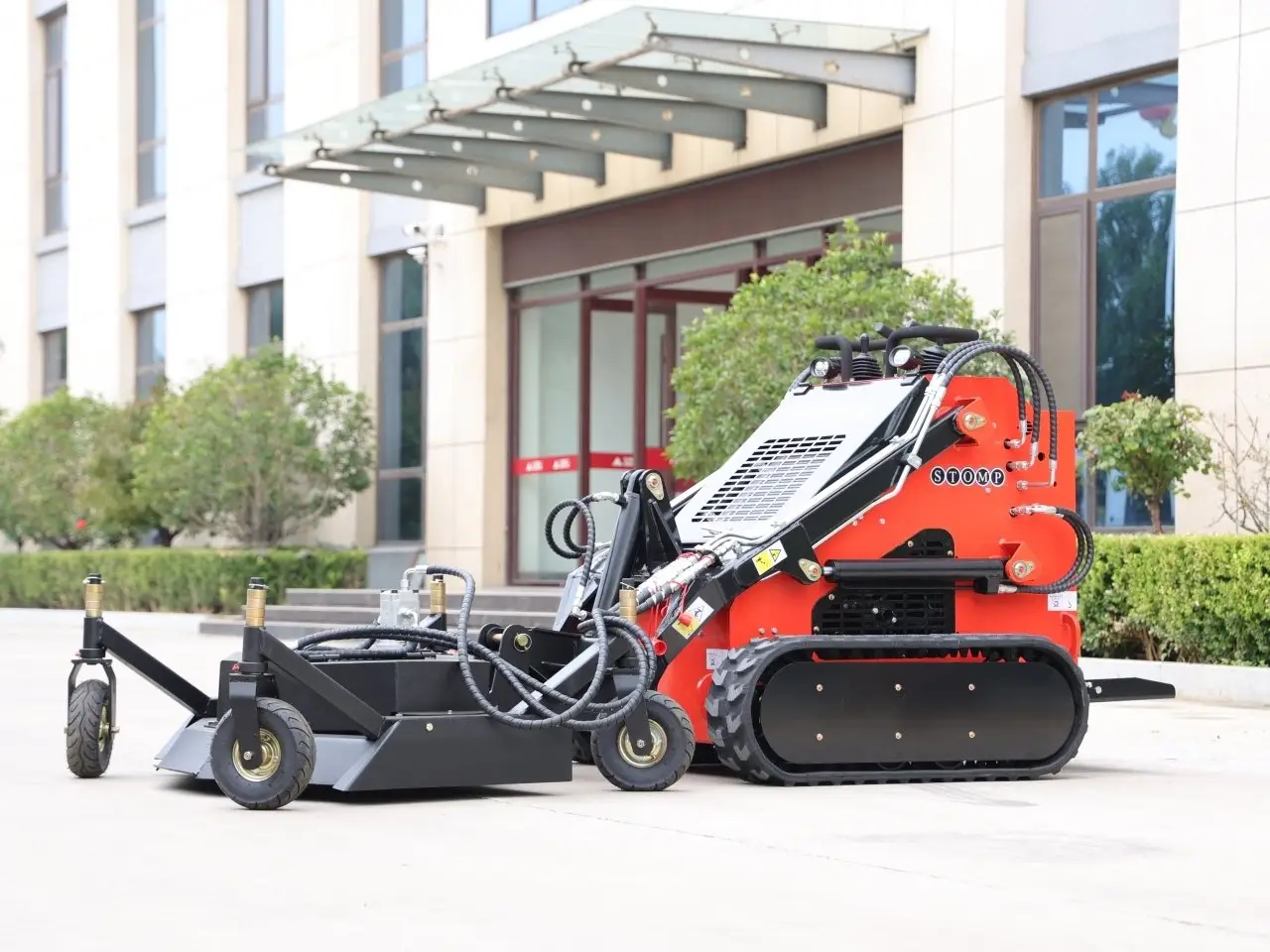Skid Steer Lawn Mower Attachment