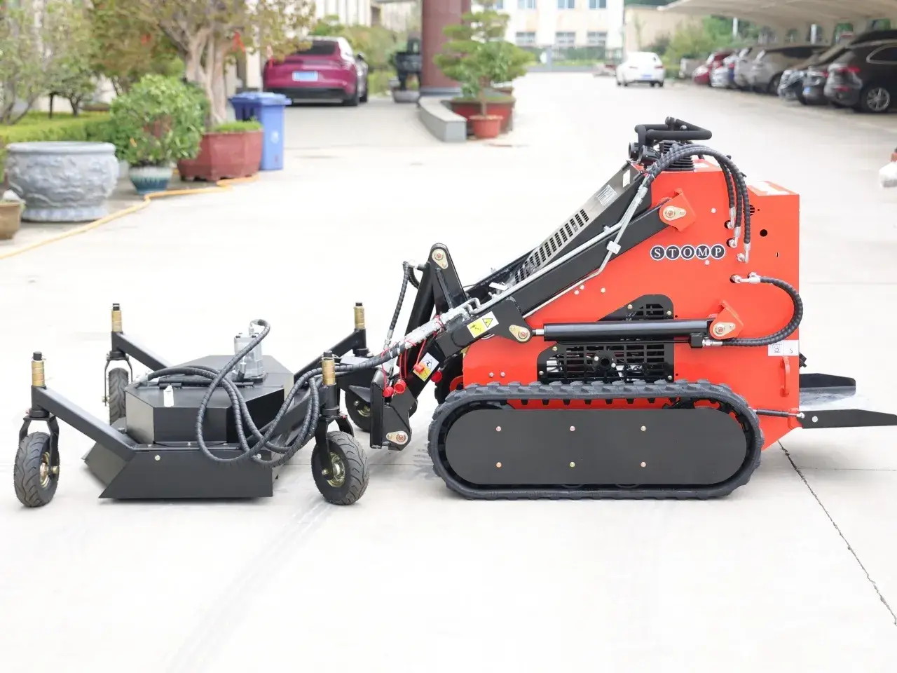 Skid Steer Lawn Mower Attachment