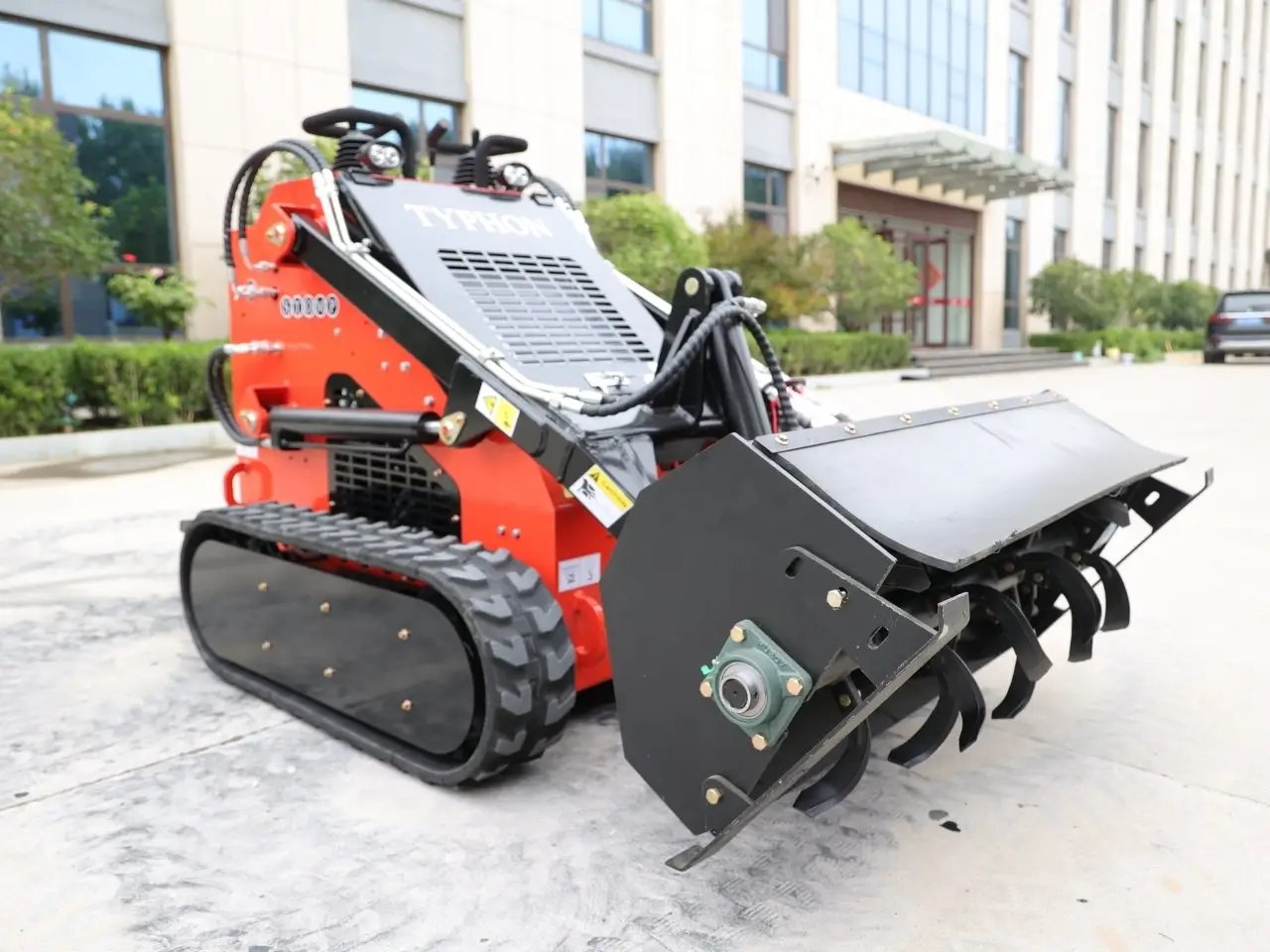 Skid Steer Rotary Tiller Attachment