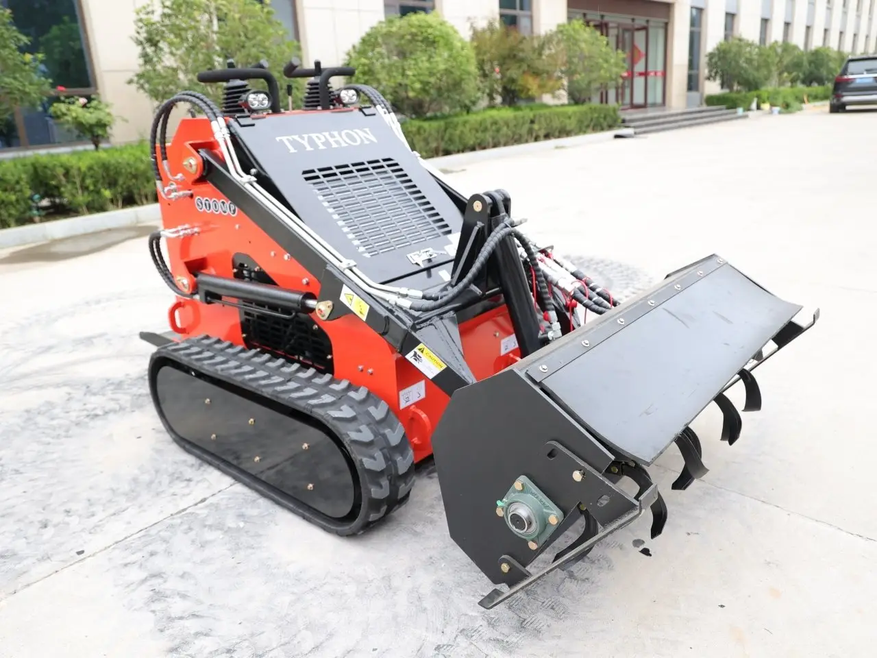 Skid Steer Rotary Tiller Attachment