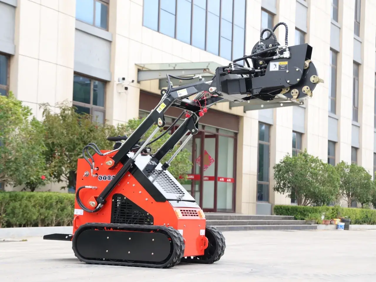 Skid Steer Stump Grinder Attachment