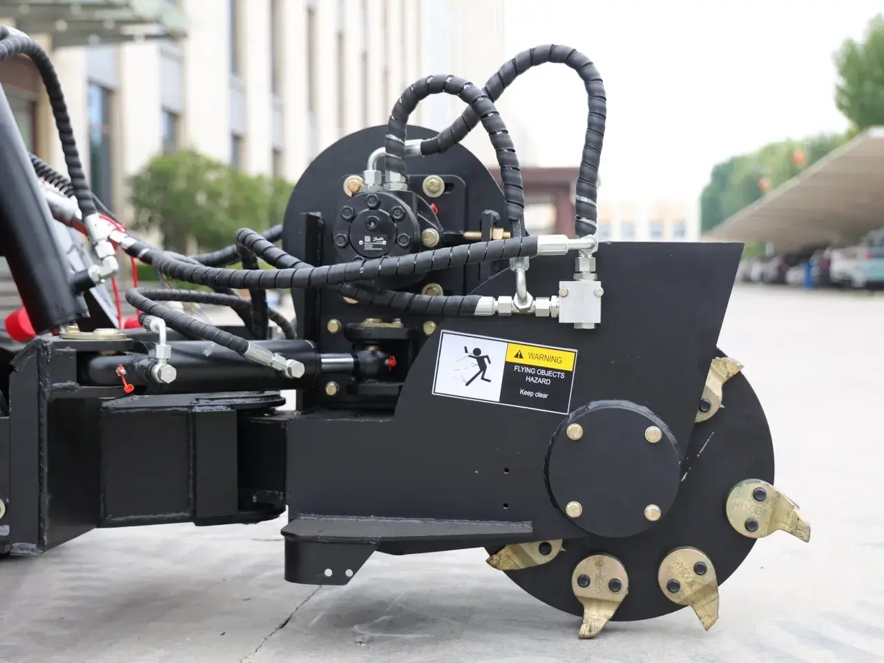 Skid Steer Stump Grinder Attachment