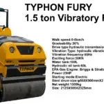 TYPHON FURY 1.5 Ton Asphalt Roller