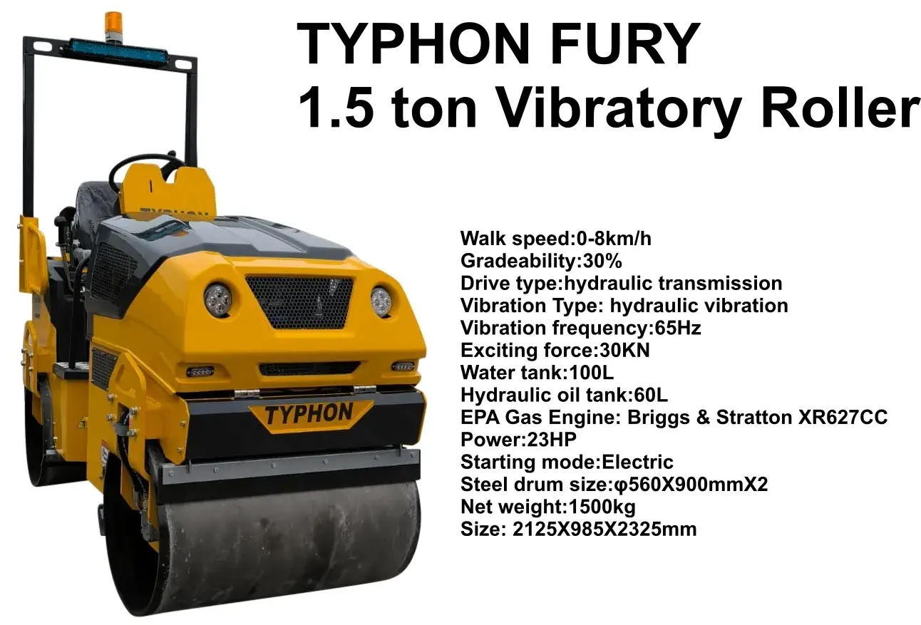 TYPHON FURY 1.5 Ton Asphalt Roller