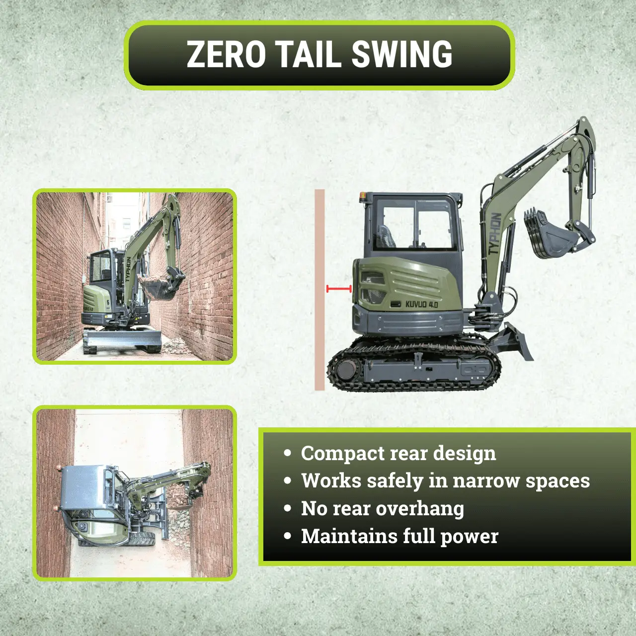 TYPHON KUVUO 4 Ton Cabin Excavator