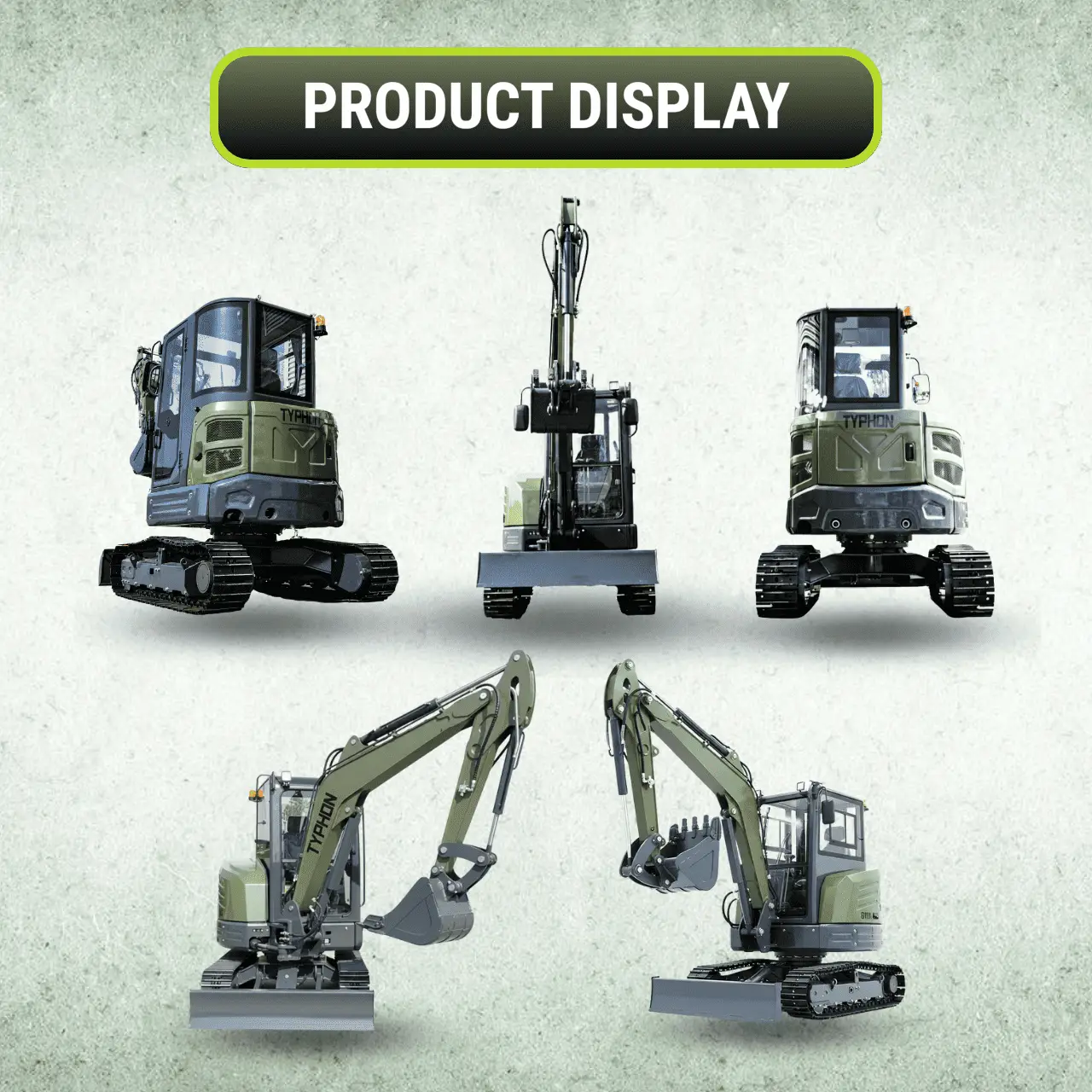 TYPHON KUVUO 4 Ton Cabin Excavator