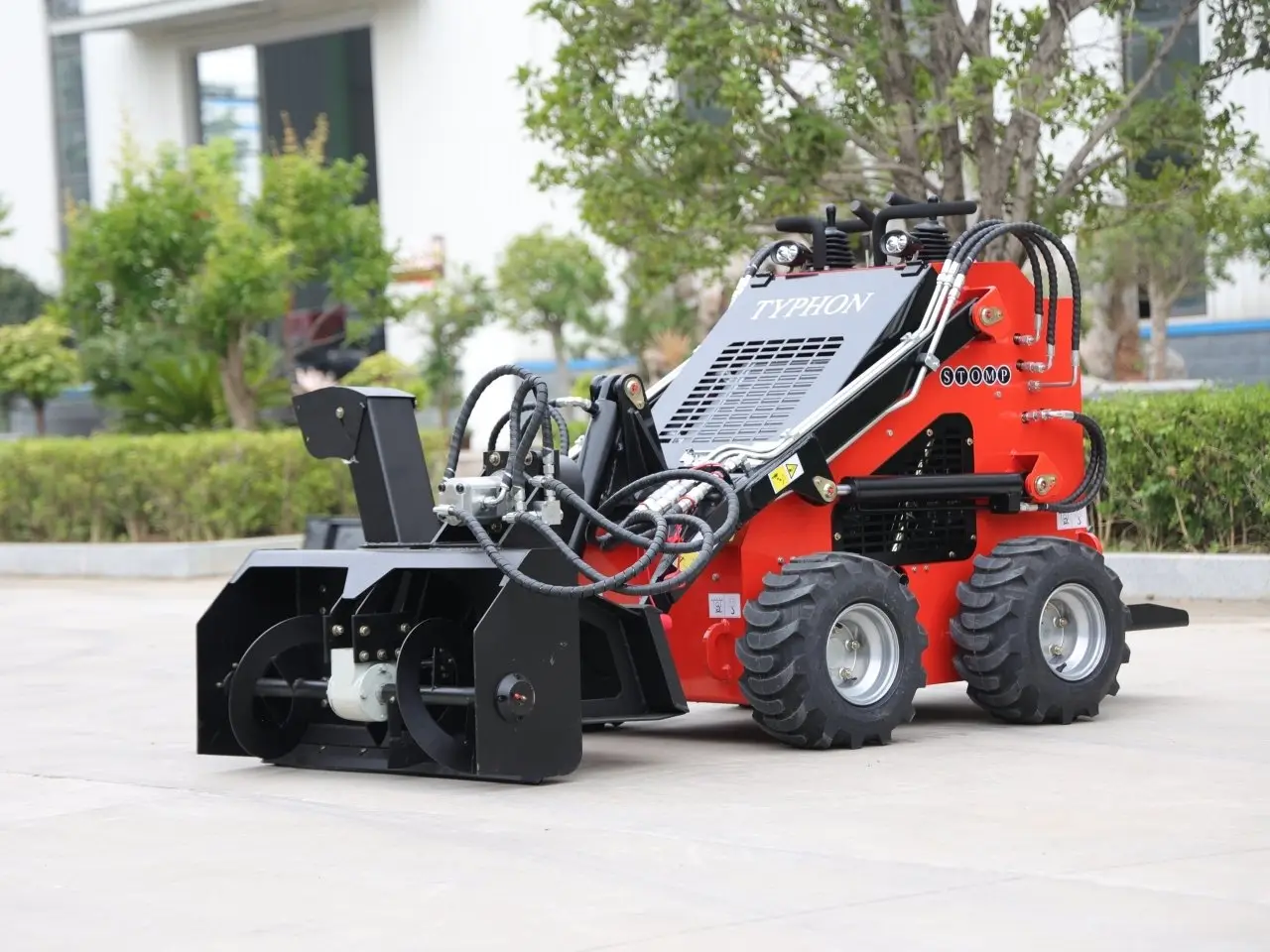 TYPHON Skid Steer Snow Blower Attachment