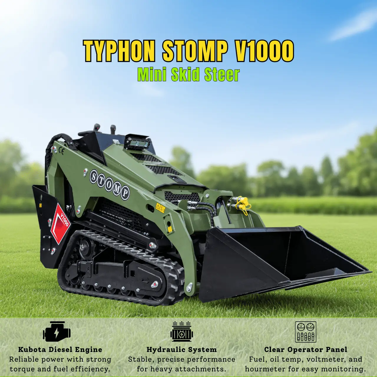 TYPHON STOMP V1000 Diesel Skid Steer