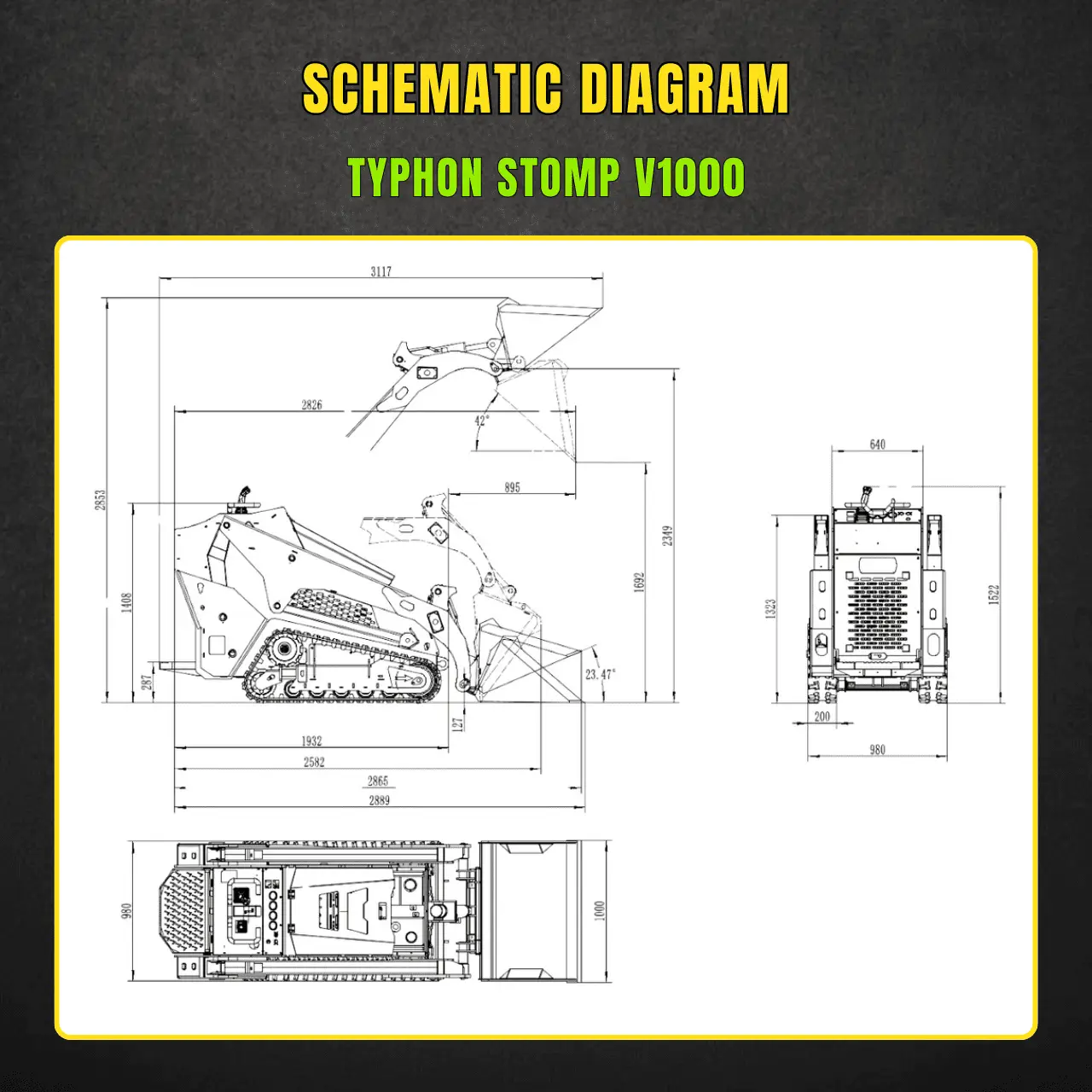 TYPHON STOMP V1000 Diesel Skid Steer