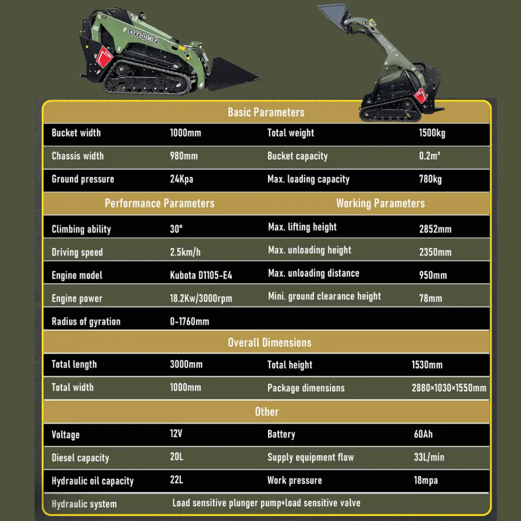 TYPHON STOMP V1000 Diesel Skid Steer
