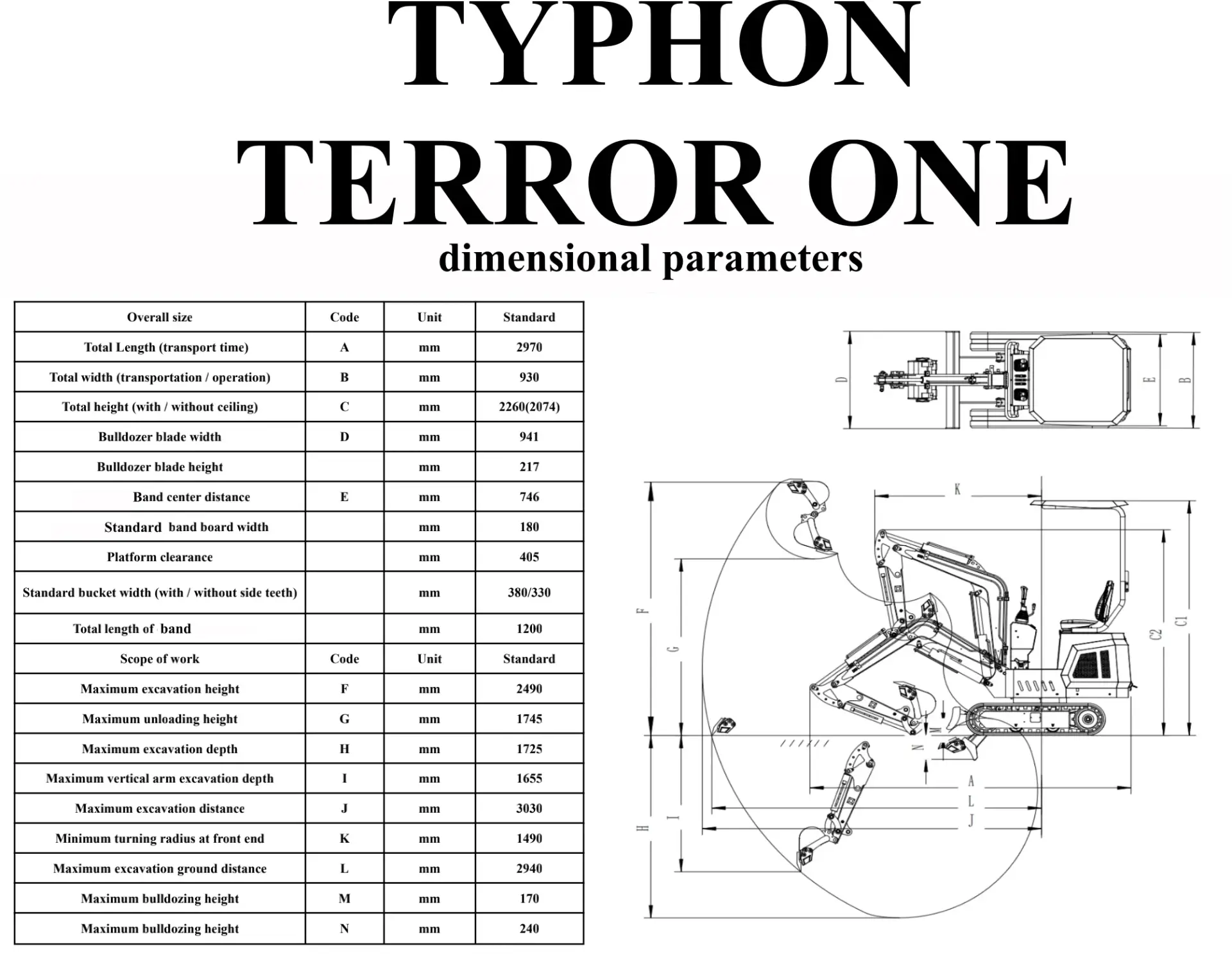 TYPHON TERROR ONE STORM 1 Ton Cab