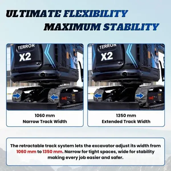 TYPHON TERROR X2 Max Canopy Mini Excavator