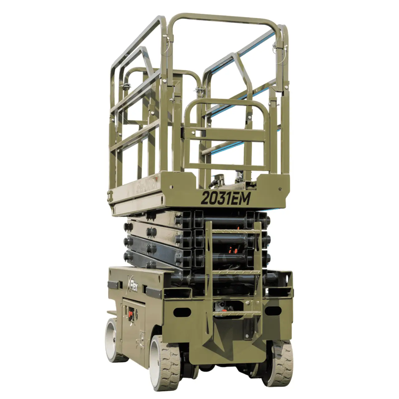 TYPHON xFLEX-2031EM 1.2 Ton Electric Mini Scissor Lift with 20ft Max Platform Height and 19.7″ Platform Extend
