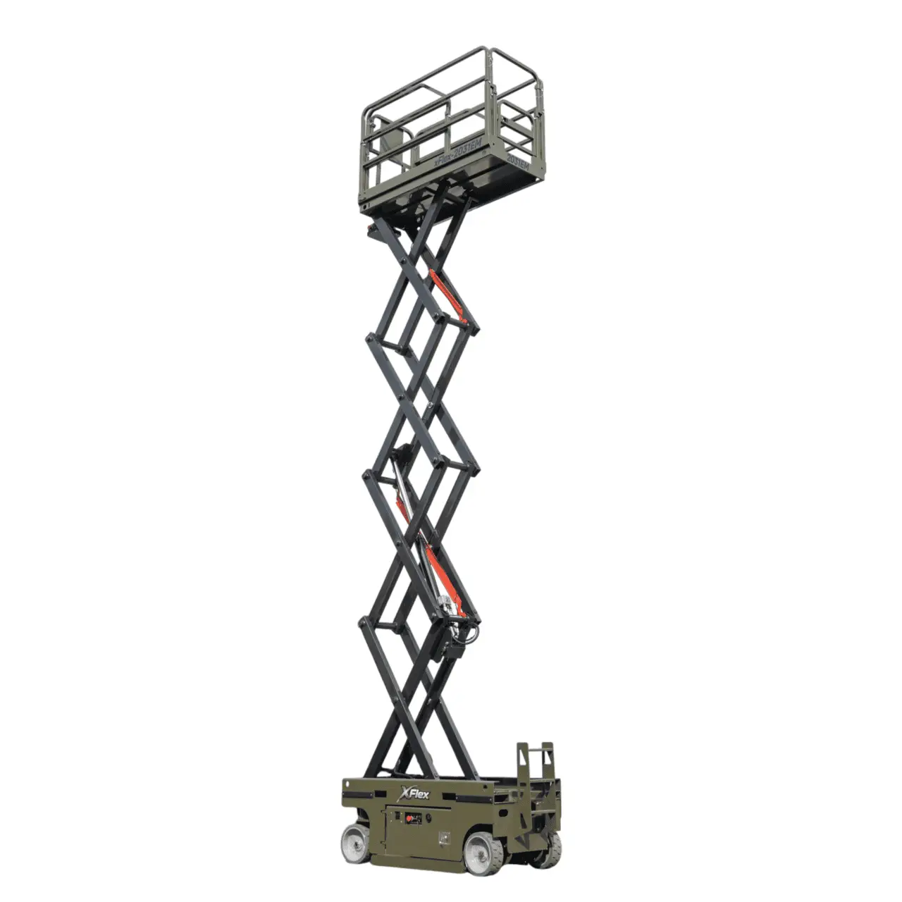 TYPHON xFLEX-2031EM 1.2 Ton Electric Mini Scissor Lift with 20ft Max Platform Height and 19.7″ Platform Extend