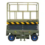 TYPHON xFlex-2037W Walk-Behind Scissor Lift comes with 20ft Working Height and Manual outriggers 1102 lbs load capacity 110V Electric