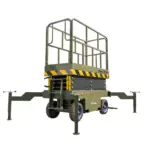 TYPHON xFlex-2037W Walk-Behind Scissor Lift comes with 20ft Working Height and Manual outriggers 1102 lbs load capacity 110V Electric