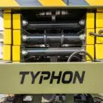 TYPHON xFlex-2037W Walk-Behind Scissor Lift comes with 20ft Working Height and Manual outriggers 1102 lbs load capacity 110V Electric