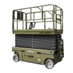 TYPHON xFlex-4046EW Electric Wheel Scissor Lift 2.6 Ton operating weight and 40ft platform height with 705lbs Load Capacity