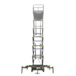 TYPHON xFlex 4065W Walk Behind Scissor Lift 2.7 Ton with Assisted Walking, Manual outriggers of 40 ft lifting Height & 110V Electric