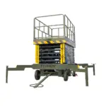 TYPHON xFlex 4065W Walk Behind Scissor Lift 2.7 Ton with Assisted Walking, Manual outriggers of 40 ft lifting Height & 110V Electric