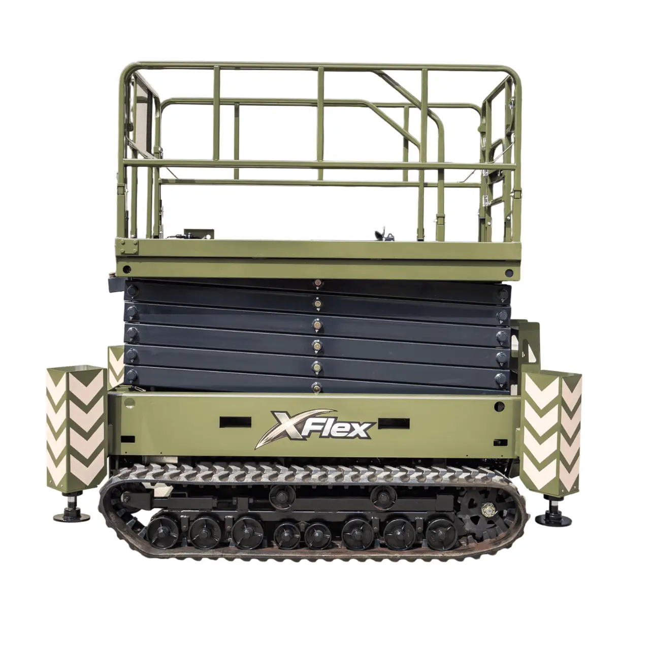 TYPHON xFlex 4068ET Electric Rubber Track Scissor Lift 3.2 Ton with 5.4HP Hydraulic Pump Motor Drive and Hydraulic Lifting Cylinder, 40 ft Max Lifting Height