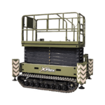 TYPHON xFlex 4068ET Electric Rubber Track Scissor Lift 3.2 Ton with 5.4HP Hydraulic Pump Motor Drive and Hydraulic Lifting Cylinder, 40 ft Max Lifting Height