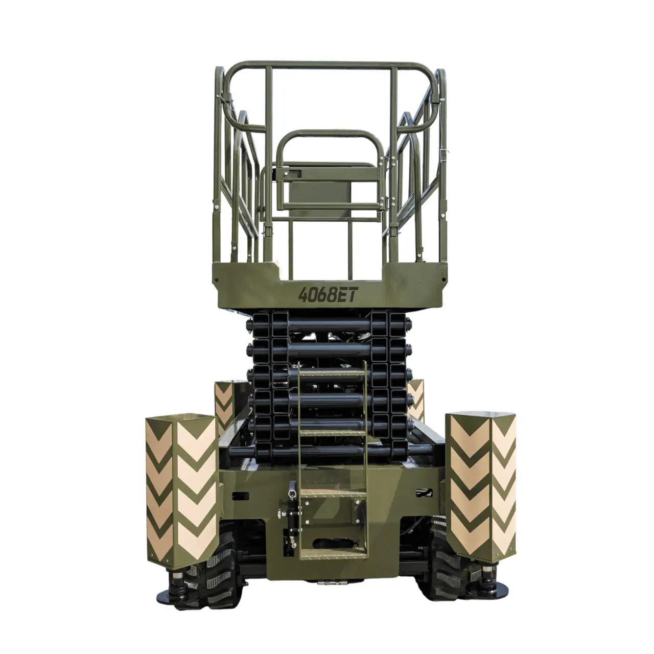 TYPHON xFlex 4068ET Electric Rubber Track Scissor Lift 3.2 Ton with 5.4HP Hydraulic Pump Motor Drive and Hydraulic Lifting Cylinder, 40 ft Max Lifting Height